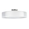Afx Cortez 24" LED Semi-Flush - Satin Nickel Metal - White/White Shade CZF2432LAJUDSN-WHWH